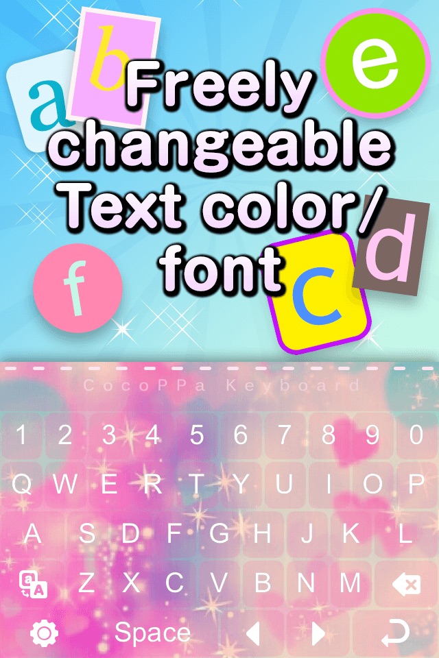 Customized skin+Emoji CocoPPa Keyboard screenshot 2