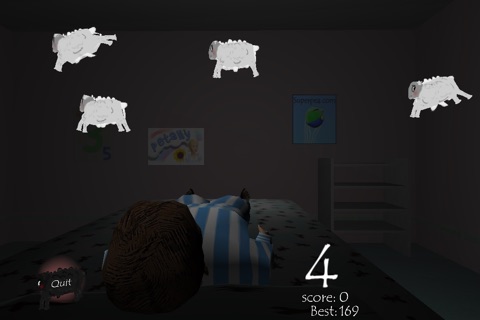 Sheep Sleep, A Hardcore Game Hell.. Learn to count sheep to help the boy deepen his dream. screenshot 2