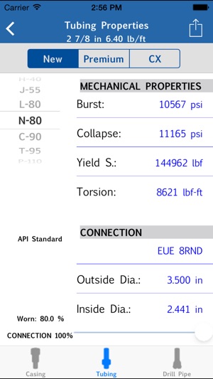 Oil Well PIPES Strengths Table(圖2)-速報App