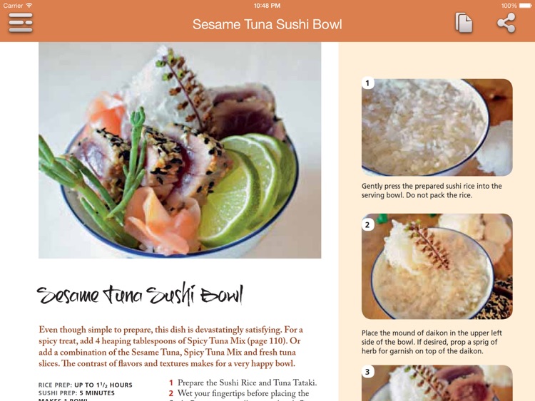 Sushi Recipes - Asian Cookbook for iPad