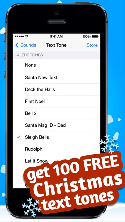 Christmas Text Tones - Customize your new text tone with Santa!