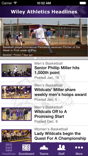 Wiley College Athletics(圖1)-速報App