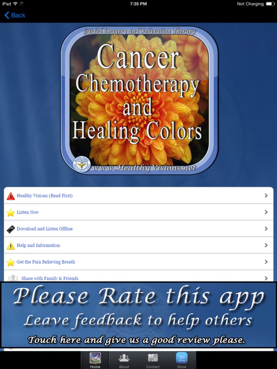 Cancer Chemotherapy and Healing Colors for iPad