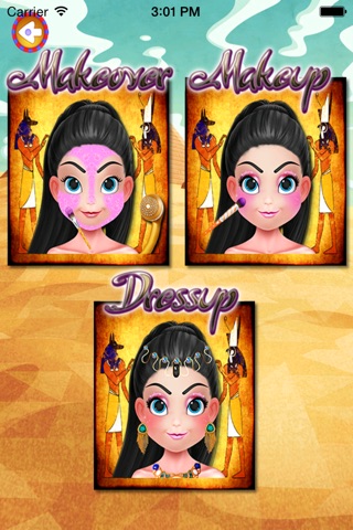 egyptian Girl Makeover - egypt princess screenshot 2