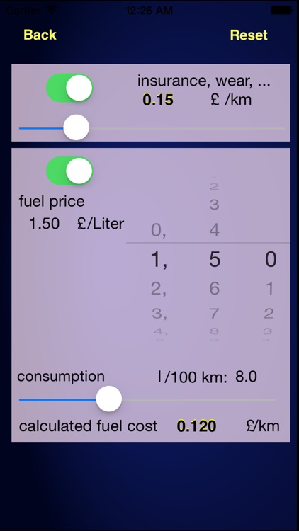 Calc-a-ride Fuel Cost & Ride Share Calculator screenshot-4