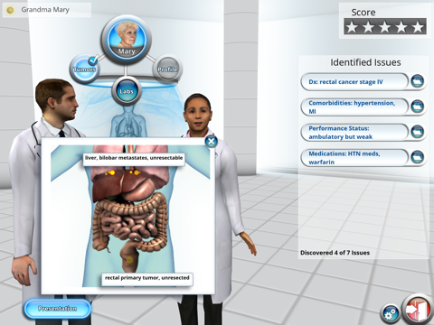 mCRC Treatment Simulator screenshot 2