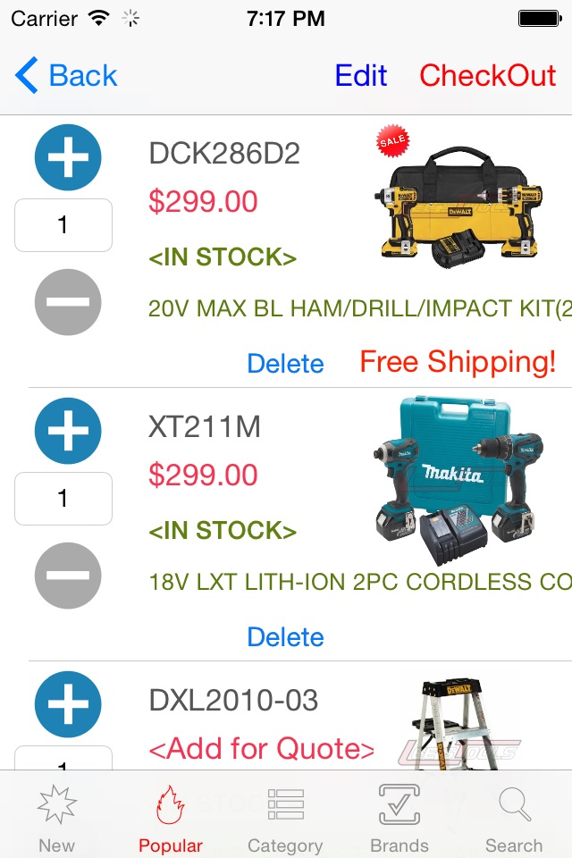 Lee's Tools Catalog Shopping screenshot 3