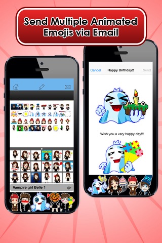 Emoji Kingdom 14 Free Vampire Halloween Emoticon Animated for iOS 8 screenshot 4