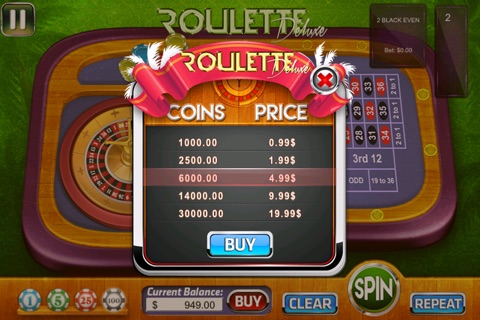 Roulette Deluxe - FREE Vegas style SPIN & WIN in American Casino screenshot 3