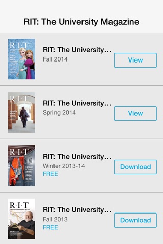RIT: The University Magazine screenshot 2