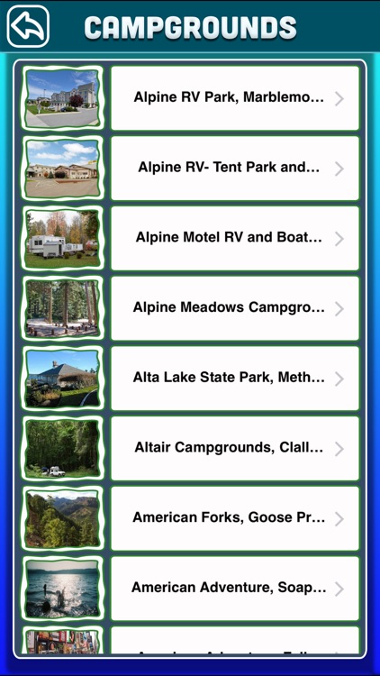 Washington Campgrounds & RV Parks