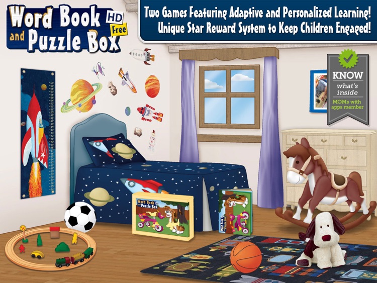 First Words Book and Kids Puzzles Box Free screenshot-0