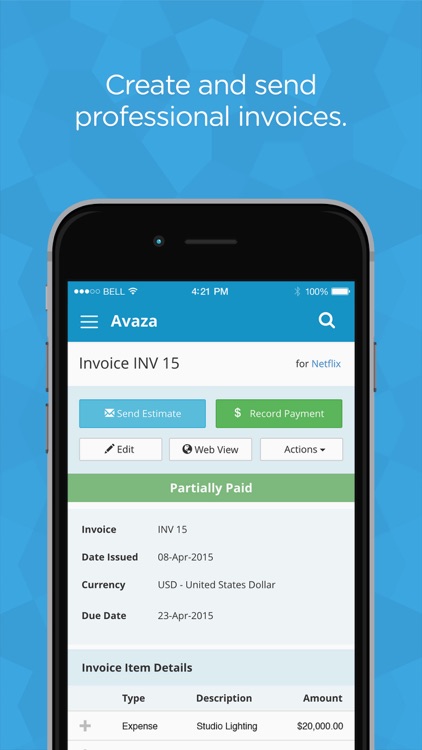 Avaza - Invoices, Timesheets, & Project Management screenshot-3