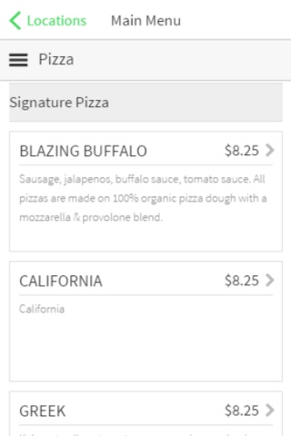 Green Zone Pizza Ordering screenshot 3