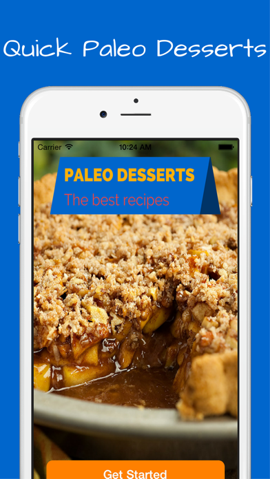 Paleo Desserts Recipes + bonus diet cookies, breads, flour, pasta, drinks and smoothies.のおすすめ画像1