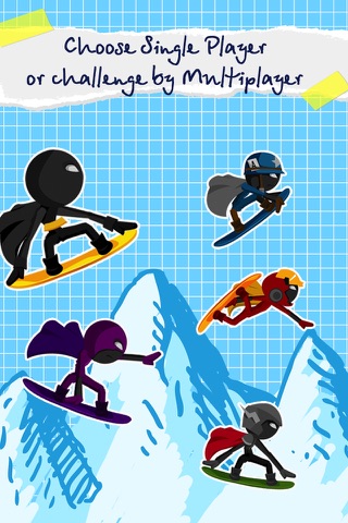 Amazing Stickman Snowboard screenshot 2