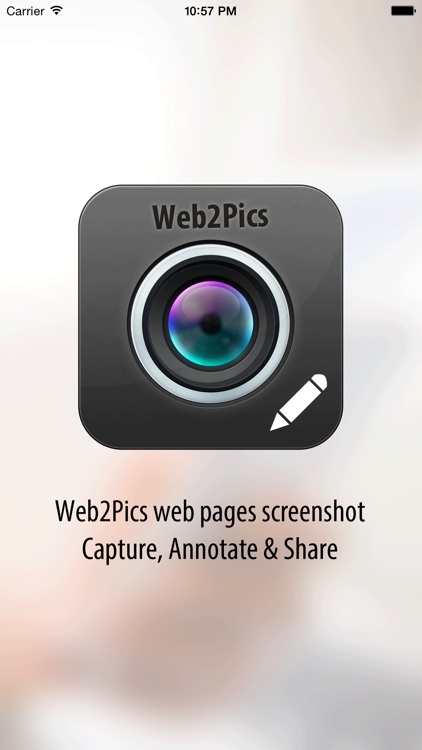 Web2Pics - Capture visible or full webpage Screenshot, Annotate and Share
