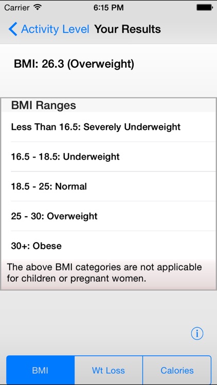 Calorie Calculator Plus - Calculate BMR, BMI and Calories Burned With Exercise