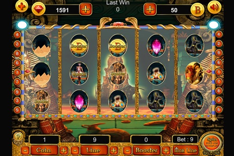 Cleopatra and Pharaon's Treasure Slots PRO screenshot 2