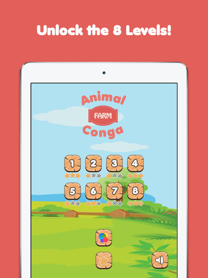 Animal Conga Free with Ads - Listen and repeat animal sounds in Animal Kingdom