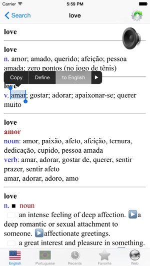 Portuguese English best dictionary - Dicionário Inglês Portu(圖3)-速報App