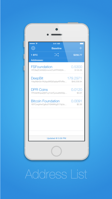 How to cancel & delete Baseline - Bitcoin Balance Tracker from iphone & ipad 1