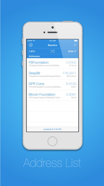 Baseline - Bitcoin Balance Tracker