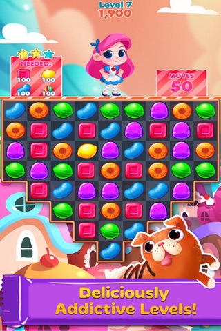 Cookie Heroes - candy gingerbread donut blast game screenshot 2