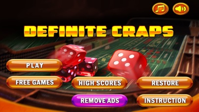 How to cancel & delete Definite Craps™ - Be The Master Shooter from iphone & ipad 1