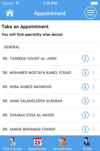 Yarmouk Health Center App screenshot 3