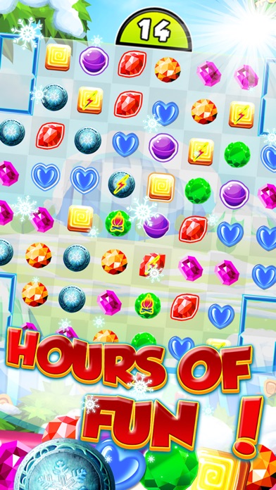 FROZEN ICE MATCH-3 - FUN CANDY QUEEN CINDERELLA PUZZLE SA-GA FOR FREE-FALL C.RUSH 1.2 IOS