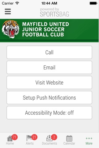 Mayfield United Junior Soccer Football Club - Sportsbag screenshot 4