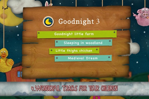Goodnight 3 - Lullabies & Free Music for Children (Clay Farm edition) screenshot 2