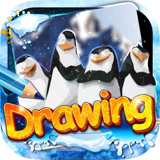 Drawing Desk Penguin : Draw and Paint  Coloring Books Edition Free icon