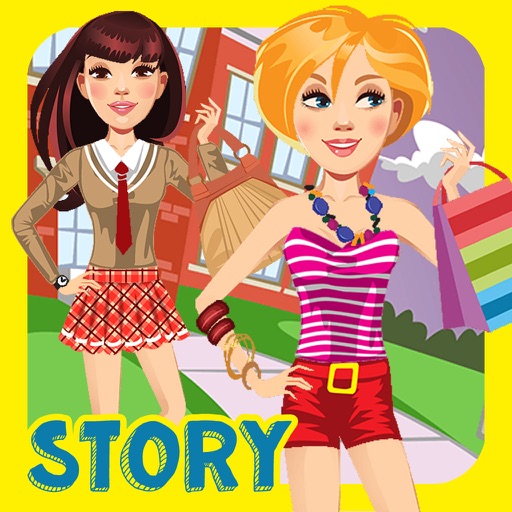 My Own Design Club Interactive High School Life Dress Up Story Book - Advert Free App iOS App