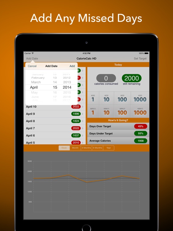 CalorieCalc HD - Fast & Simple Calorie Counter