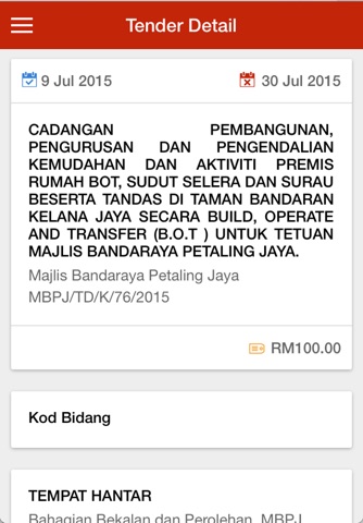 Tender Online Selangor 2.0 screenshot 3