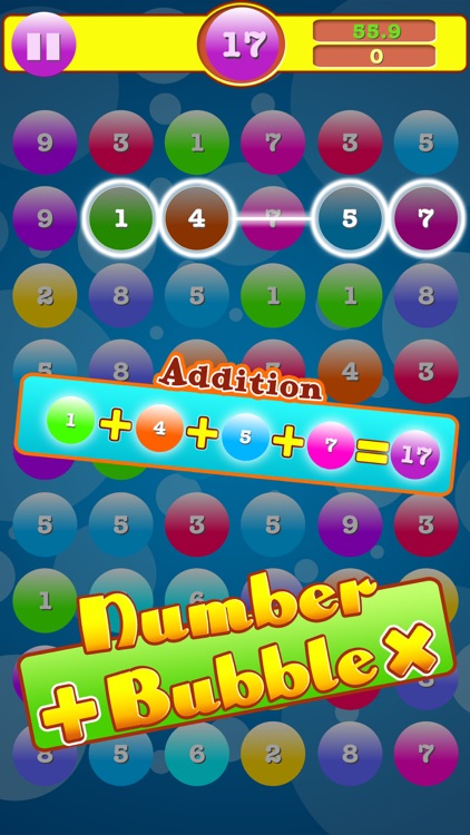 Addition & Multiplication Number Bubbles By Unripe Grape