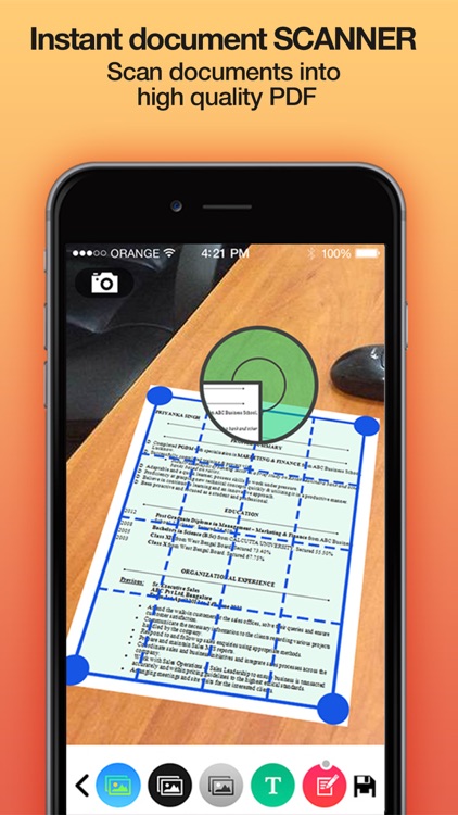 iScan PRO - Instant document scanner & translator