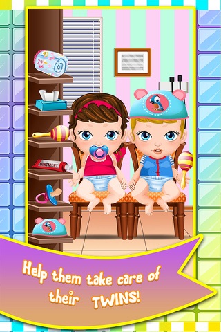 Mommy's Newborn Twins Baby Doctor Care - my new born salon makeover & girl nurse games for kids 2 screenshot 4