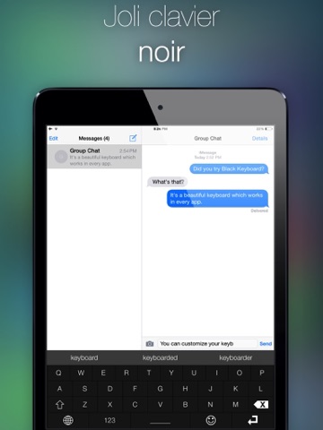 Screenshot #4 pour Clavier Noir - Clavier français