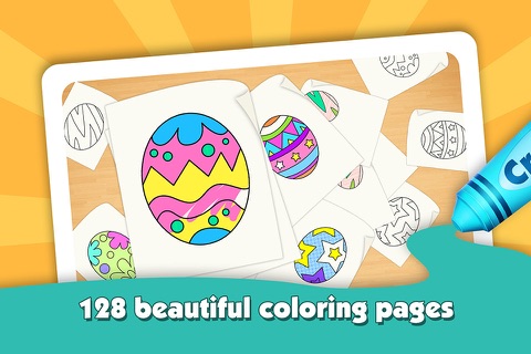 Easter Eggs Kids Coloring Book: My First Coloring & Painting Kids & Toddlers Game screenshot 2