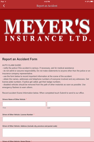 Meyer's Insurance Ltd. screenshot 4