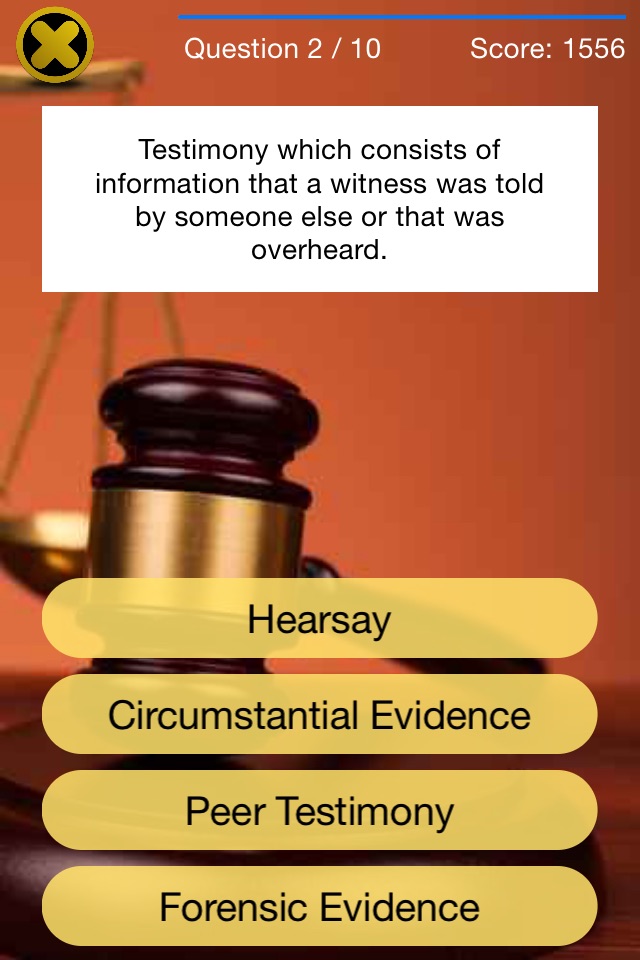 Criminal Justice Terminology Quiz screenshot 2