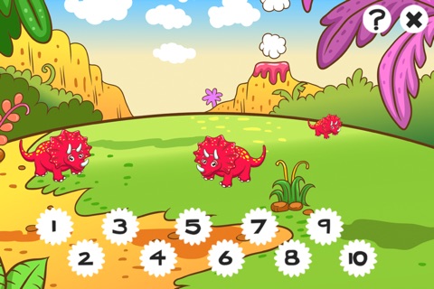 123 Count-ing With Dino-saurs: Learn-ing To Count To Ten. My Kid-s & Baby First Number-s screenshot 2
