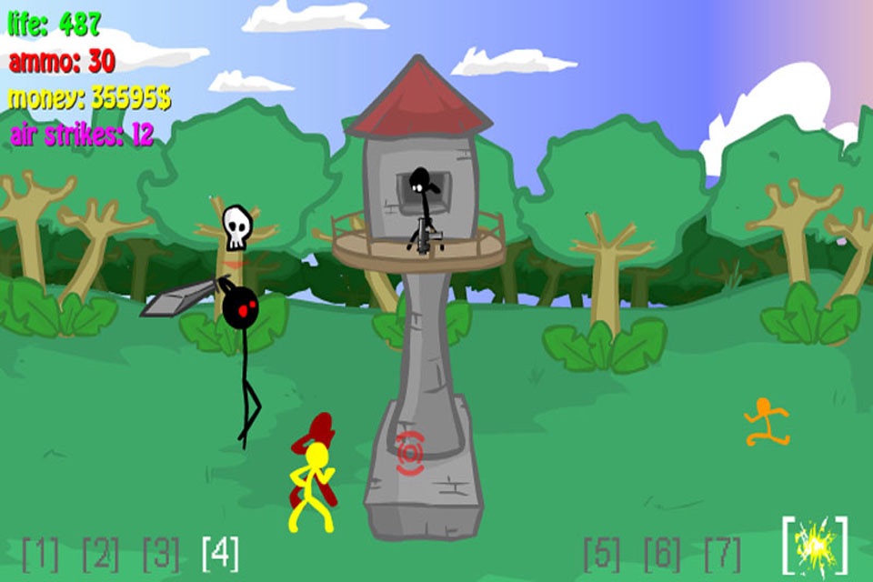 Stickman Defense - Shooting Game screenshot 2