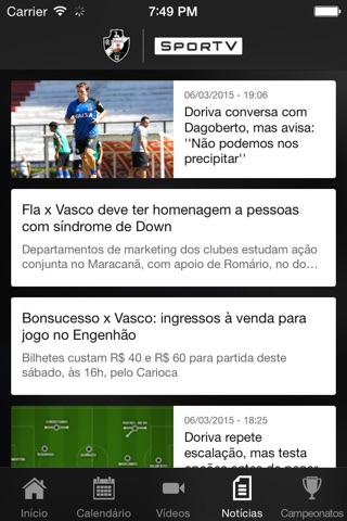 Vasco SporTV screenshot 4