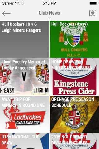 Leigh Miners Rangers Community Rugby League Club screenshot 2