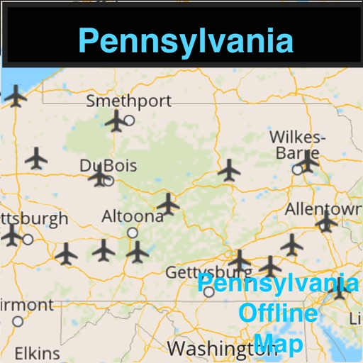 Pennsylvania Offline Map with Real Time Traffic Cameras Pro icon