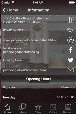 Paco Delgado Hairdressing screenshot 3